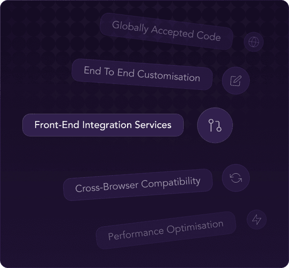Front-end development work by Code My App